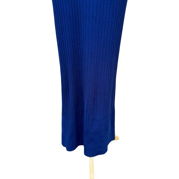 Shape FX Figure Flattering Seamless Fitted Navy Blue Maxi Sweater Dress Size XL - Picture 5 of 8